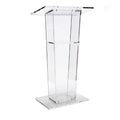 Factory Price Modern Design School Supermarket Commercial Furniture Transparent Acrylic Podium Pulpit Lectern