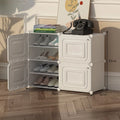 Factory Sale New Style Living Room Furniture Convertible Plastic Shoe Rack with 3D Door for Home Dining Entry Warehouse Use
