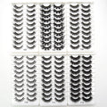 10 Pairs Faux Mink Lashes False Eyelashes Dramatic Fluffy Soft Wispy Volume Cross Reusable 3D Eyelashes MaKeup