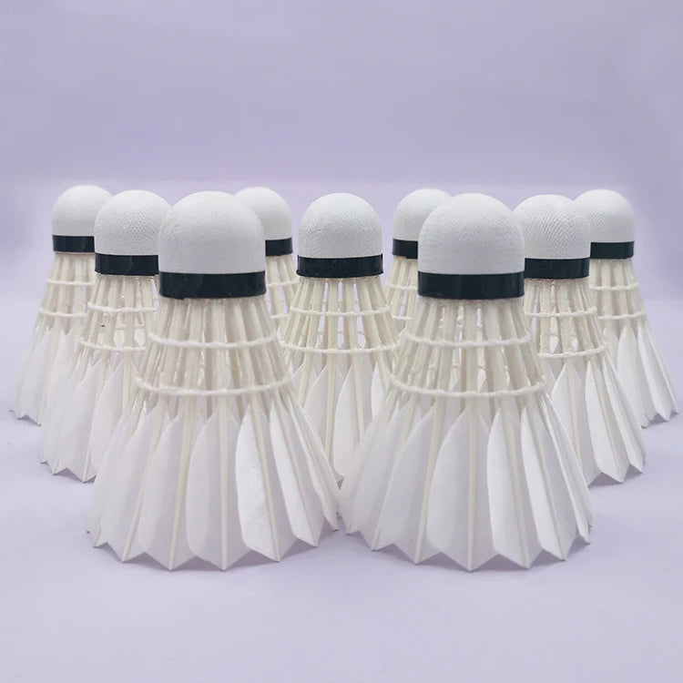 12 Pcs Wholesale Traditional GOOSE Feather Badminton Shuttlecock for International Tournament