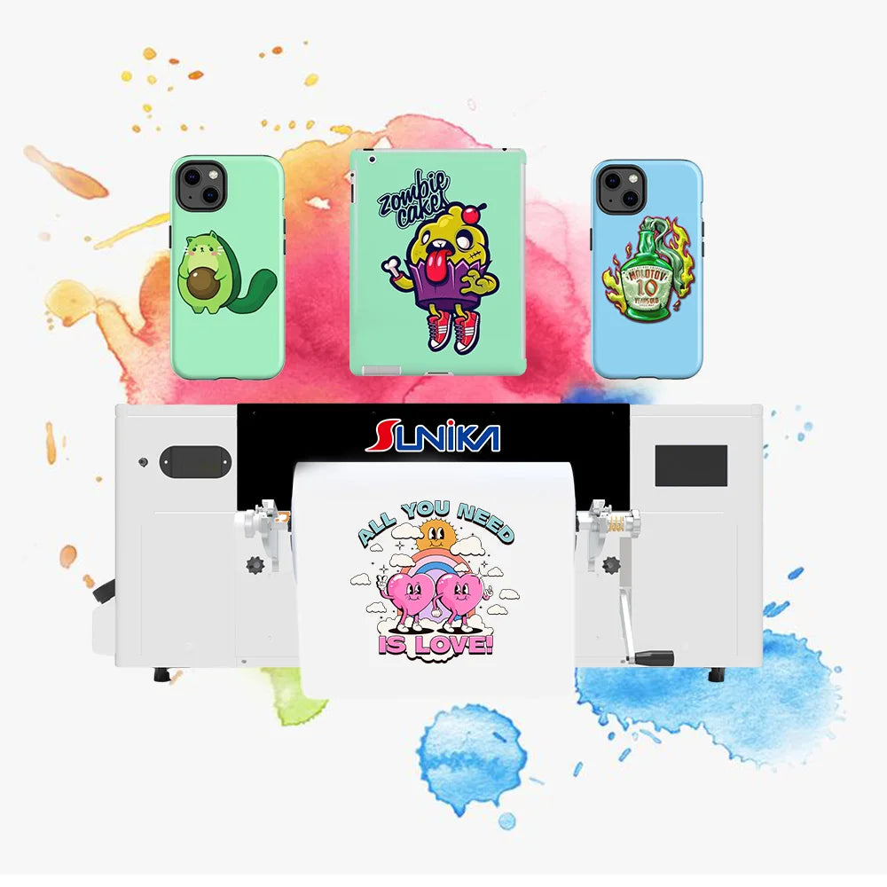 Sunika Factory Automatic 30 UV DTF Printer AB Film 30cm UV Printer Metal Sticker for Glass