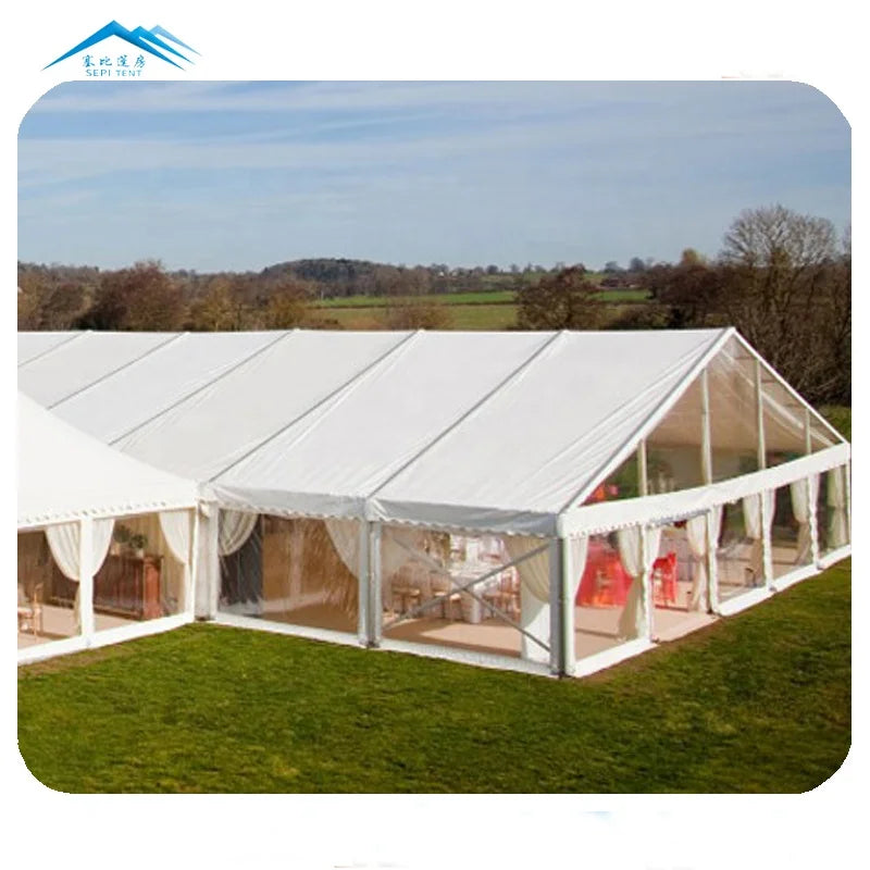 Customized Luxury Aluminum Frame PVC Tent for Outdoor Wedding Parties Premium Events Tent