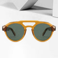 Wholesale Orange Transparent Acetate Full Rim Polarized UV400 Sunglasses for Women Vintage Style