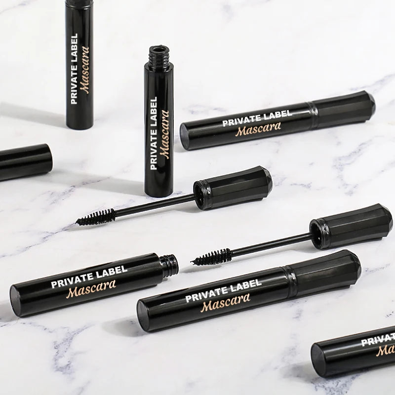 OEM Customized Logo Private Label Black Long Lasting Cosmetics Vegan Waterproof Eye Mascara With Your Logo