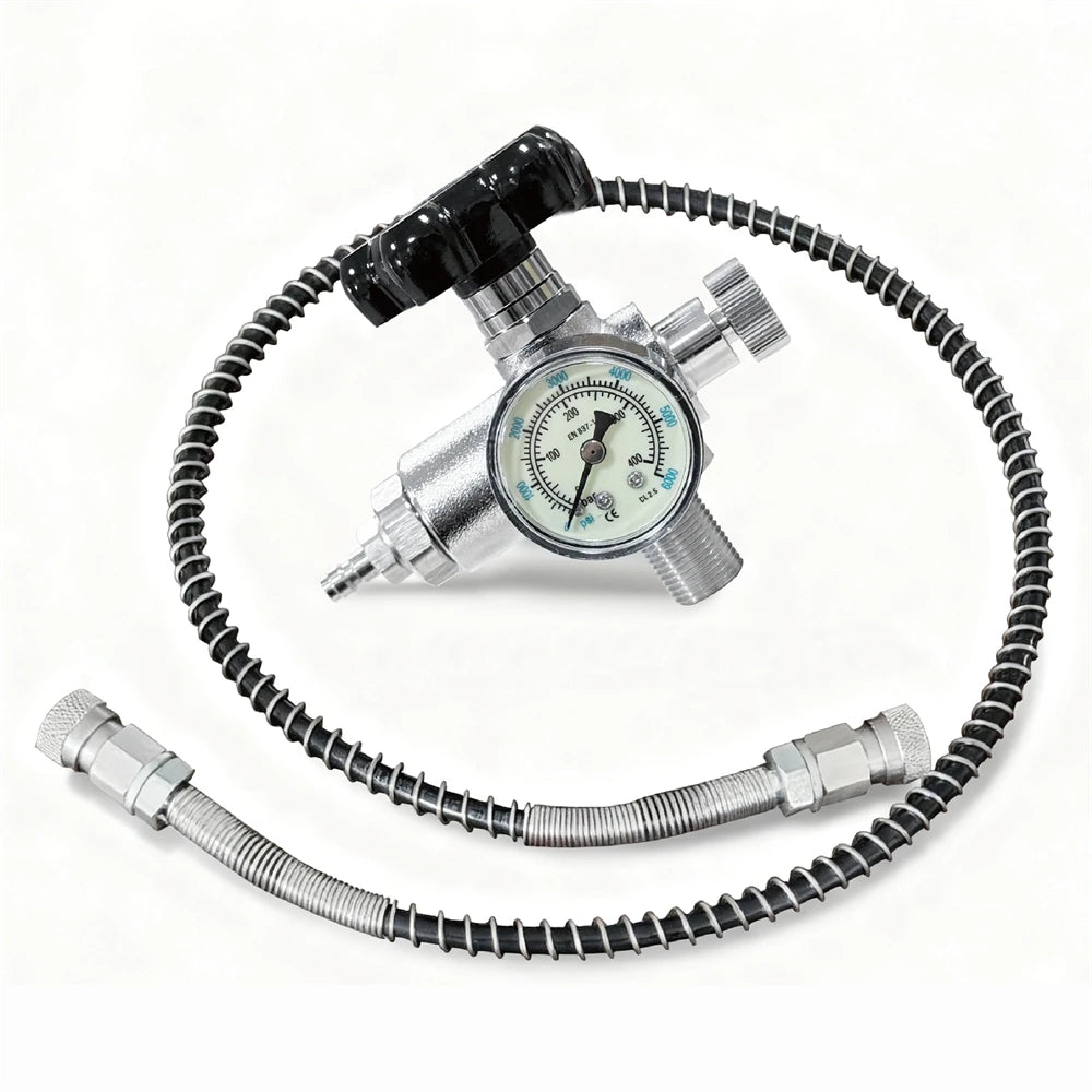 4500 PSI PCP Scuba Cylinder Tank Charging Valve Air Filling Station M18x1.5 Thread Refill Adapter With 75cm High Pressure Hose