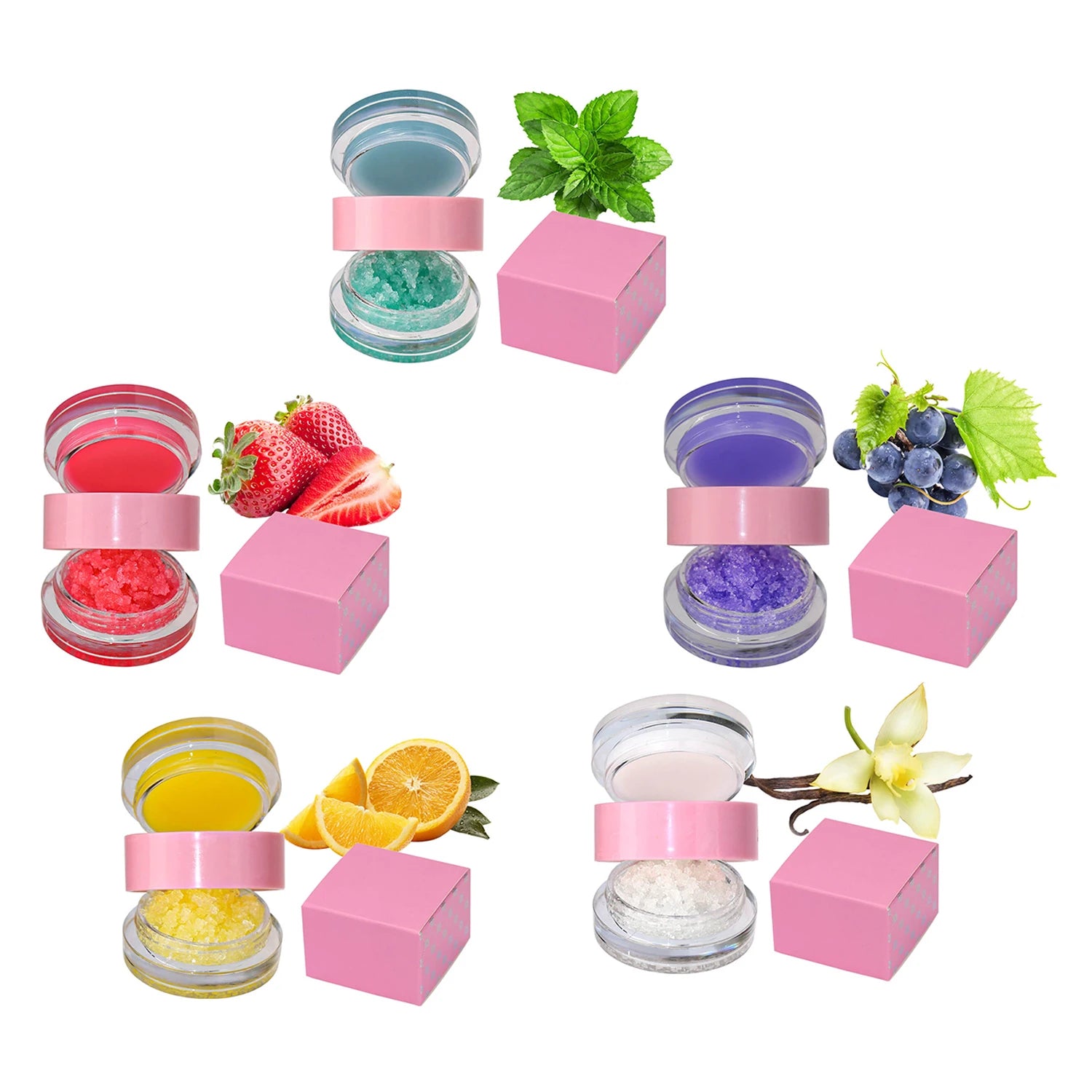 Vegan Fruit Lip Scrub Lip Scrub Vendors Private Label Custom Logo Sugar Wholesale Lip Scrub