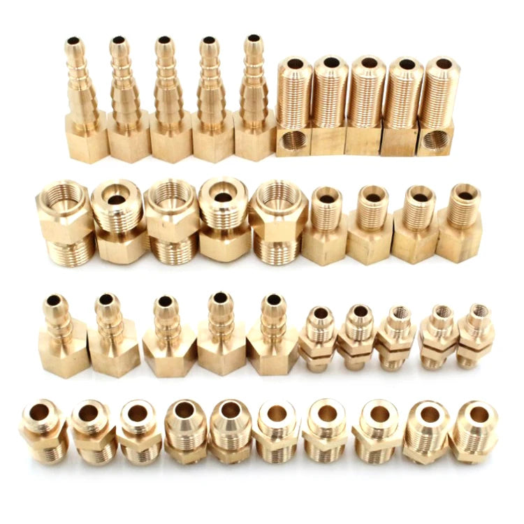 Dongguan Custom Machining  NPT Pex Brass Gas Nozzles Pneumatic Plumbing Fittings
