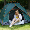 Waterproof 3-4 Person Four-Season Outdoor Camping Tent Quick Automatic Opening Camouflage Design for Holiday Fishing Other