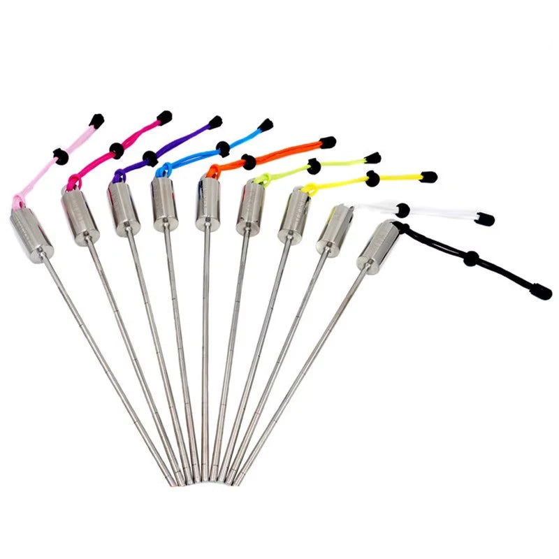 Scuba Diving Fittings Stainless Steel Lobster Diving Stick Pointer Rod Underwater Shaker with Lanyard Wrist Strap Shaker Sound