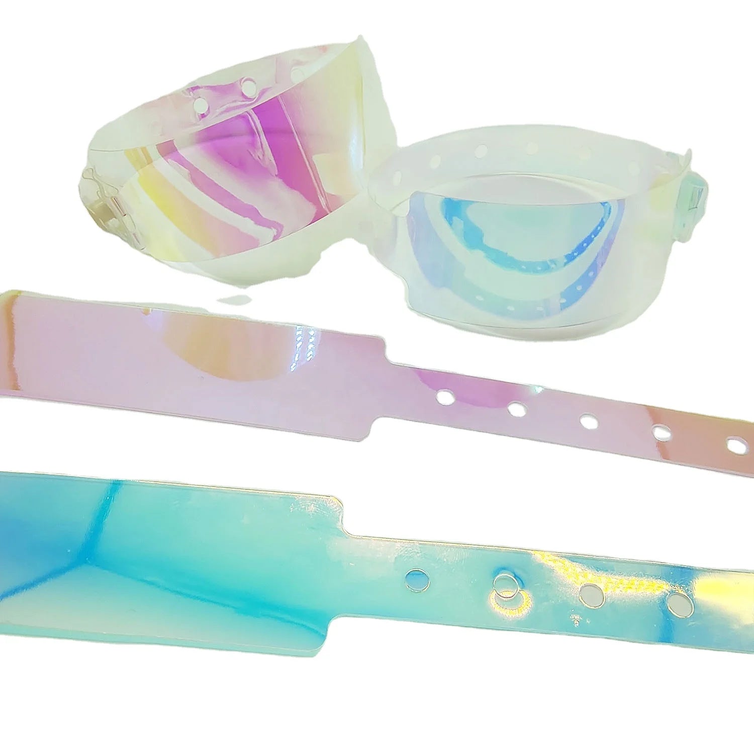 Party Favor Colorful Gradient Color Bracelet Custom TPU Wristband for Events