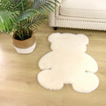 Soft Areas Rugs for Kids Girls Plush Shaggy Carpet Bear Rug Baby Bedroom Living Room Home Decor Small Little Bear Rug