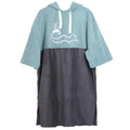 Super Absorbent Stitching Color Beach Hooded Towel Ponchos Pattern 100% Cotton Change Dry Surf Robe for Adult