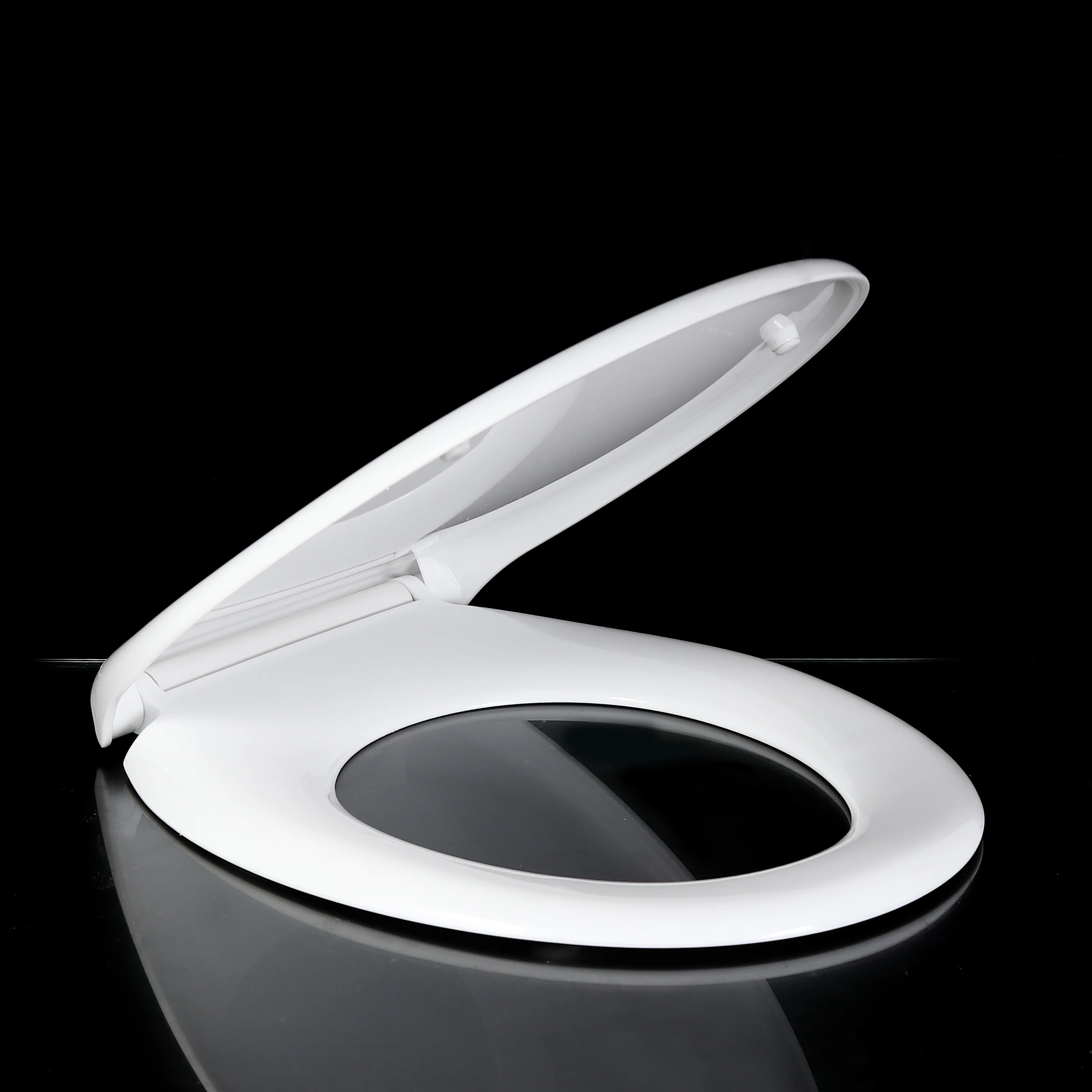 Pure PP Toilet Cover Seat Toilet Lid Top Fixing Easy Release Free Sample Toilet Seat Cover
