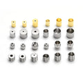 Necklace Diy Custom Stopper Bracelet Loose Beads Stainless Steel Wholesale for Bracelets Jewelry Making