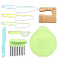 Children's Plastic Fruit Knife Cutting Board Set Early Childhood Early Education Wave Potato Melon Fruit Peeler Supplementary