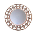 Wholesale Eco-Friendly PP Plastic 13 Inch Durable Elegant Wedding Party Decoration Plate Dish Gold Charger Plates with Mirror