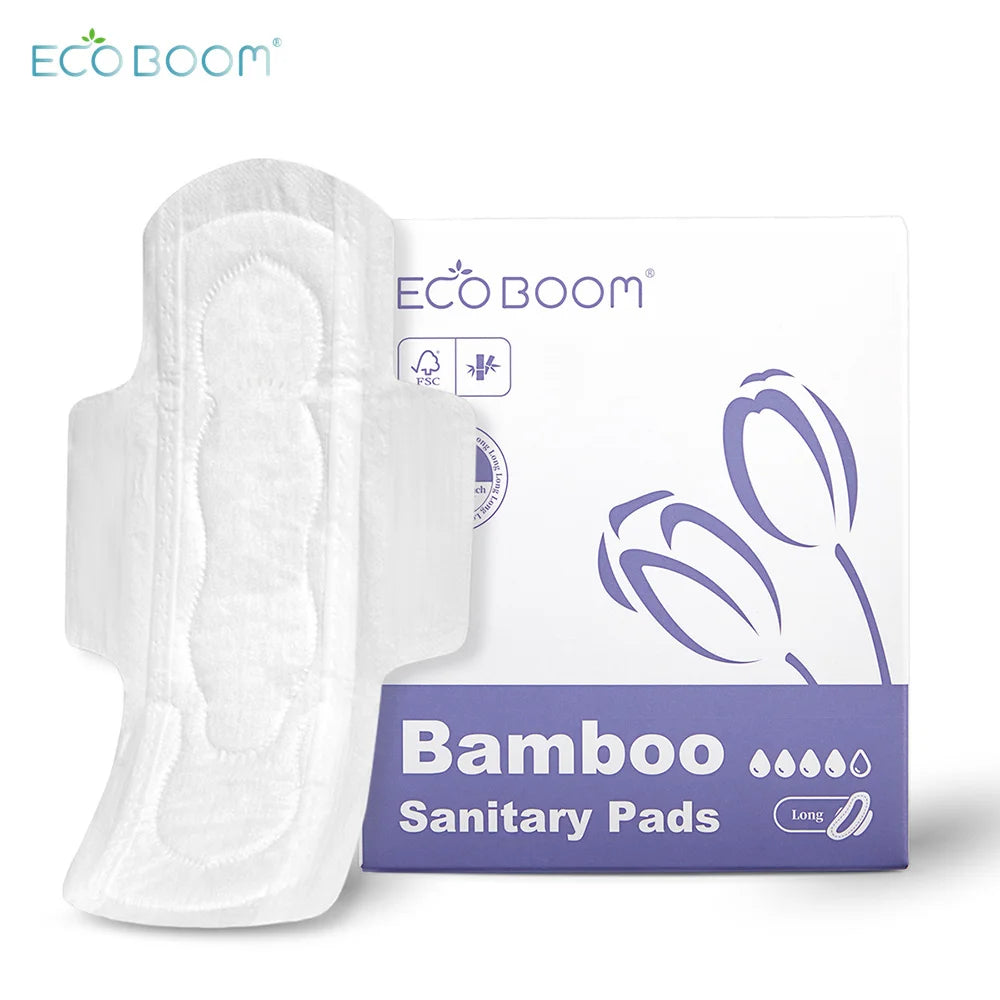 ECO BOOM Disposable Organic Private Label Free Shipping Menstrual Sanitary Pad for Women Rolls Panty Liner