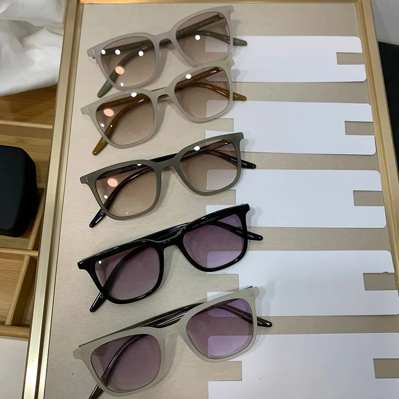 Classic Vintage Big Square Frame Sunglasses Men Stylish 2022 Ladies New Design 2023 Glasses Mens Uv400 Male