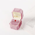 Custom Logo Velvet Ring Box 006 Wholesale Top Quality Velvet Jewelry Packaging Box Ring Display Jewelry Storage Box