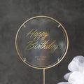 Ychon Acrylic Cake Toppers Happy Birthday Cake Topper for Girls Women's Birthday Party Decorations