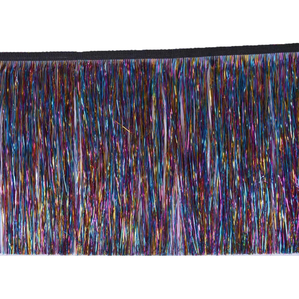Brush Making Flash Tassel 10cm 15cm 20cm Width Tinsel Flash Tassels Fly Tying Materials for Fly Fishing Airbrush Making