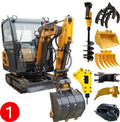 High-Performance Mini Crawler Excavator with Rubber Tracks & Attachments Changchai Engine & Motor 1 Year Warranty