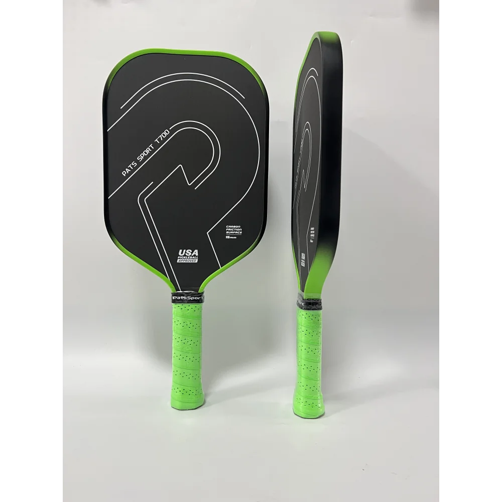 RTS Thermoformed T700 Carbon Fiber Pickleball Paddle 16mm Thickness Gradient Edge Guard  Pickleball Paddle