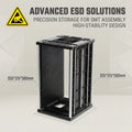 KEXING COP-802 ESD PCB Magazine Rack 355x315x580mm 80-250mm Adjustable ESD Rack SMT Circuit Board Storage Magazine Rack ESD Rack
