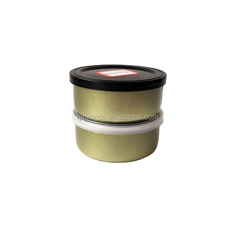 2 oz Round Blank Tin Can with Child-Proof Lids Empty Metal Cans for Food Packing and Ring Pull Design