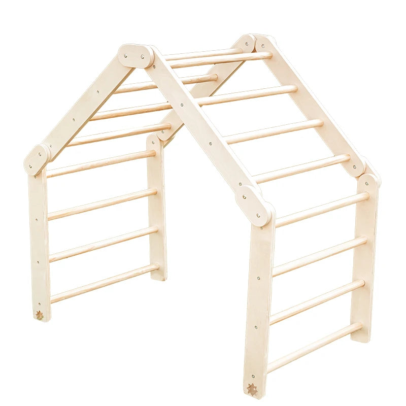 Children Creative Wooden Climbing Toy Montessori Foldable Climber Ladder Kids Indoor Play Sensory Toy Wooden Furniture Set