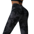 2026 Women's Seamless Tie Dye Spandex Sports Yoga Pants Plus Size  Push-Up Scrunch Butt  With Quick Dry Feature Custom Logo