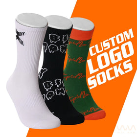 Factory Wholesale Custom Design Sports Socks Customized Athletic Gym Sock With Made Your Own Logo