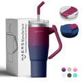 New Design Customized Logo Tumbler Cup with Powder Coated Colors Vacuum Insulated Tumbler Hot and Cold