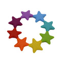 New Style  Mint  Rainbow  Gradient Silicone Pastel Star Beaded Phone Charm Strap
