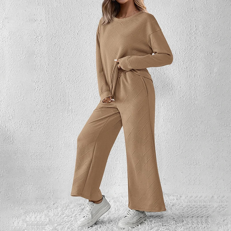 Women's Casual Sets Manufacturer Custom Women's Oversized Boxy Sweatshirt Casual Loose Cotton Streetwear Short Length Wholesale