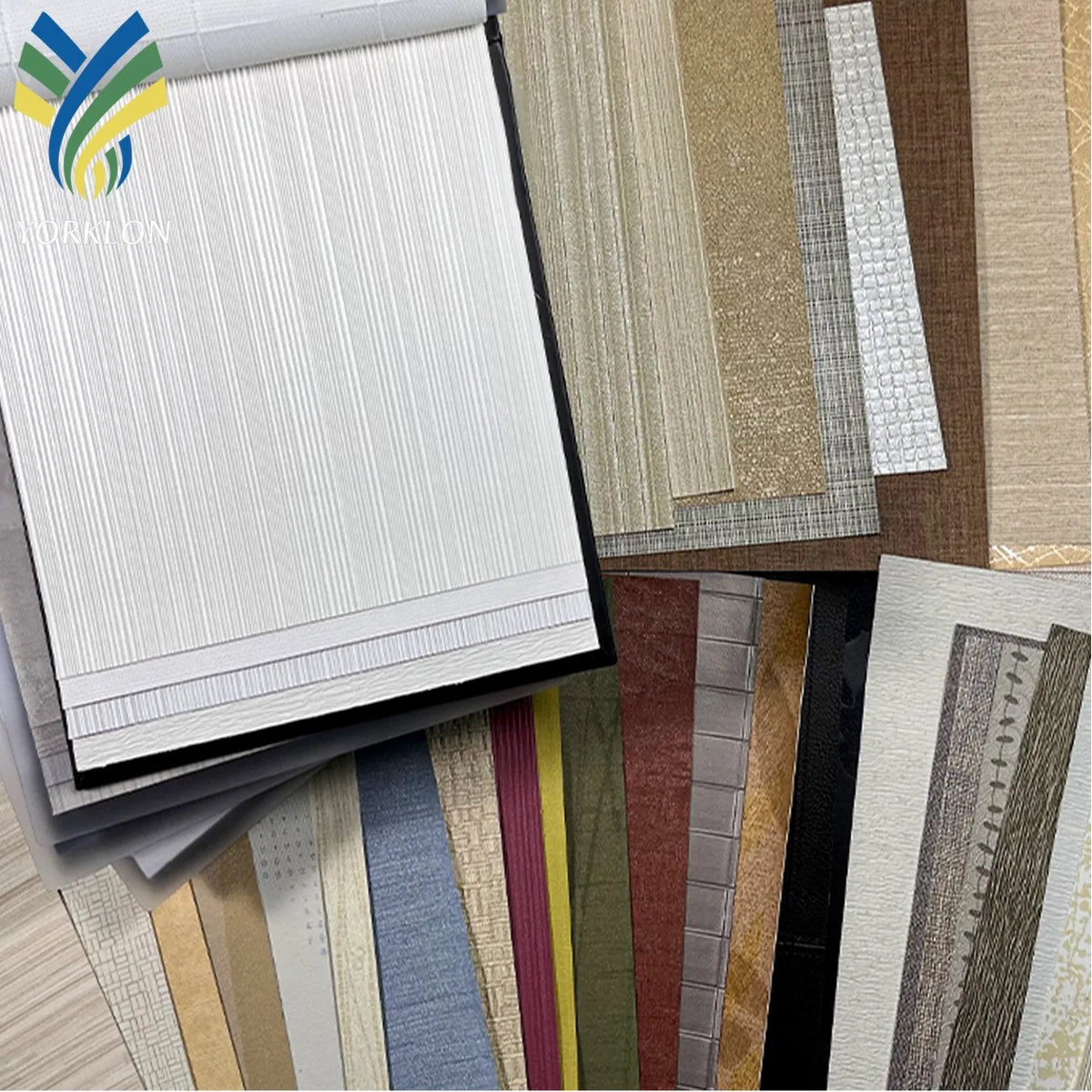 WIS Luxury Modern Textured PVC Vinyl Wall Coverings Waterproof Free Sample Wall Paper for Hotel Home Decor In-Stock for MegaBDM