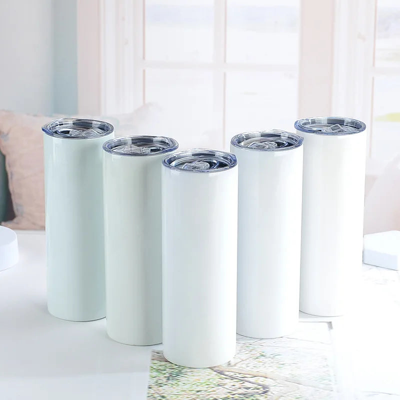 20oz Skinny Sublimation Double Wall Insulated Stainless Steel Tumbler 20oz Straight Sublimation Tumbler