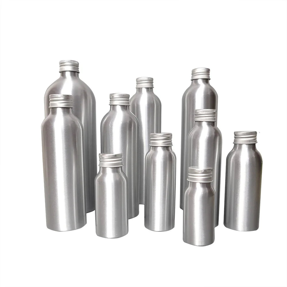 30ML 100ML 150ml 200ml 250ml 300ml 500ml Silver Fine Mist Spray Aluminium Matte Black Spray Bottle