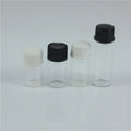 1ML 2ML 3ML 5ML Empty Sample Essential Oil Bottles Small Clear Glass Sample Vials with Orifice Reducer Cap Lids