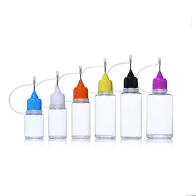 3ml 5ml 10ml 15ml 20ml 30ml PE Squeeze Bottle with Needle Cap Tattoo Body Cream Painting Bottle Nail Powder Glitter Bottle