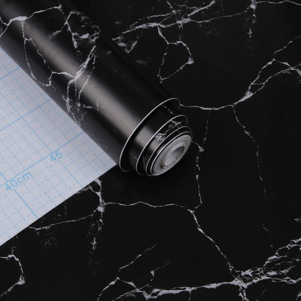 Jinyi Waterproof Marble Pattern China Factory Wholesale Vinyl Film Tile Pattern Size Packing Adhesive Wall Sticker