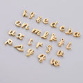 26PCS English Alphabet Charm Mirror Polished Letter A-Z Eyelet Bead 1.8mm DIY Accessories Beaded Stainless Steel Beads