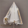 QUEENS GOWN Hot Sale Classic Ivory Mesh Fabric Wedding Dress Accessories Short Bridal Veils