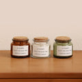 100ml Clear/amber/green Luxury Glass Candle Jars with Wooden Cork for Soy Wax Candles Glass Candle Containers