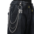 2025 NEW Punk Style  Cross Biker Cross Chain Wallet Cool Punk Trousers  Chains for Pants