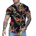New Fashion Men's Casual Short Sleeve T-Shirts 3D Digital Printing Street Style Custom Logo Printed Knitted Shirts