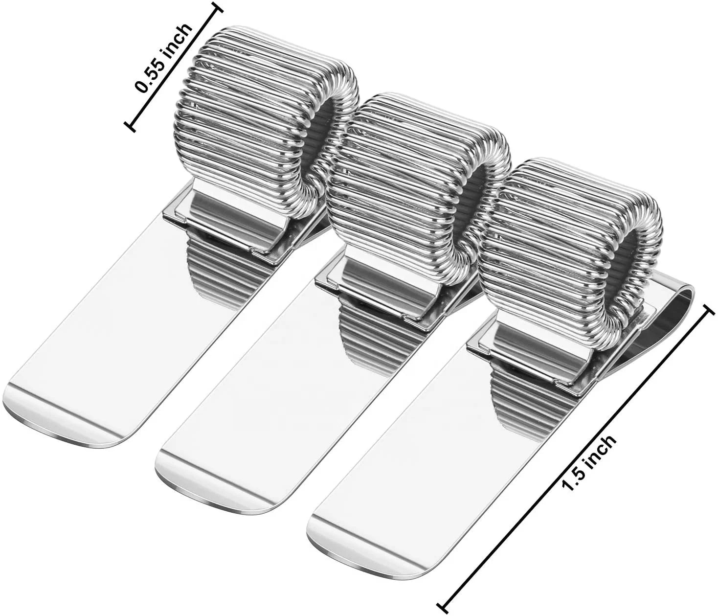 1 Hole Manganese Steel Pen Clip Silver Stainless Steel Loop Pen Pencil Holder Organizer Metal Pen Clip Holder for Notebook