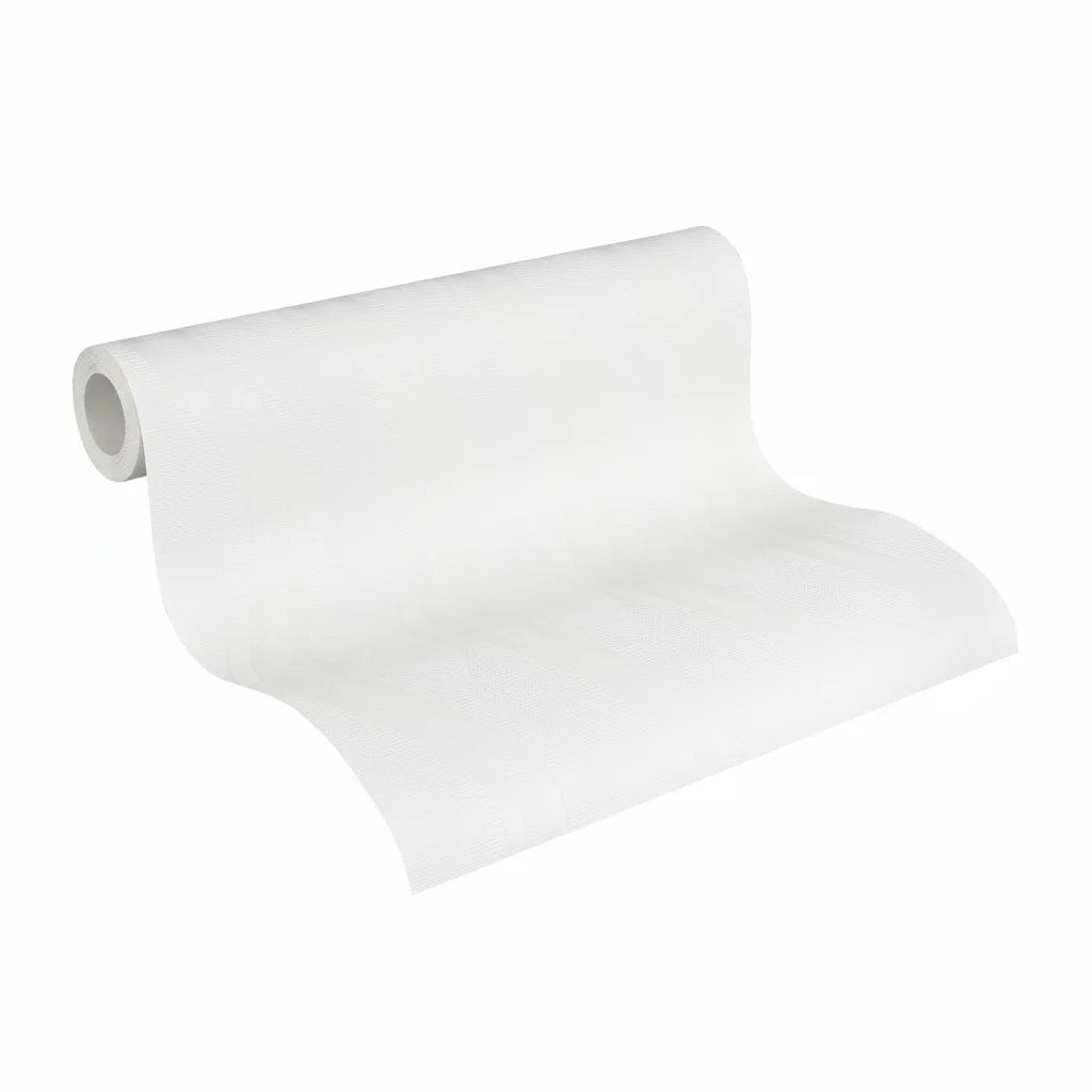 Made in Germany - Coatable Wallpaper rolls Plain Colour Paintable White Non Woven Vinyl Wallpaper for painting - 1005 x 053 m