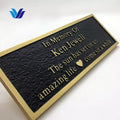 Hongsen Custom Commemorative Brass and Aluminum Plaque Manufacturer's Engraved Metal for Home Mall Park Advertising