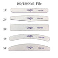 80/80 Grit Nail Files Professional Custom Logo Nail Files and Buffers Emery Board Nail Files 100/180